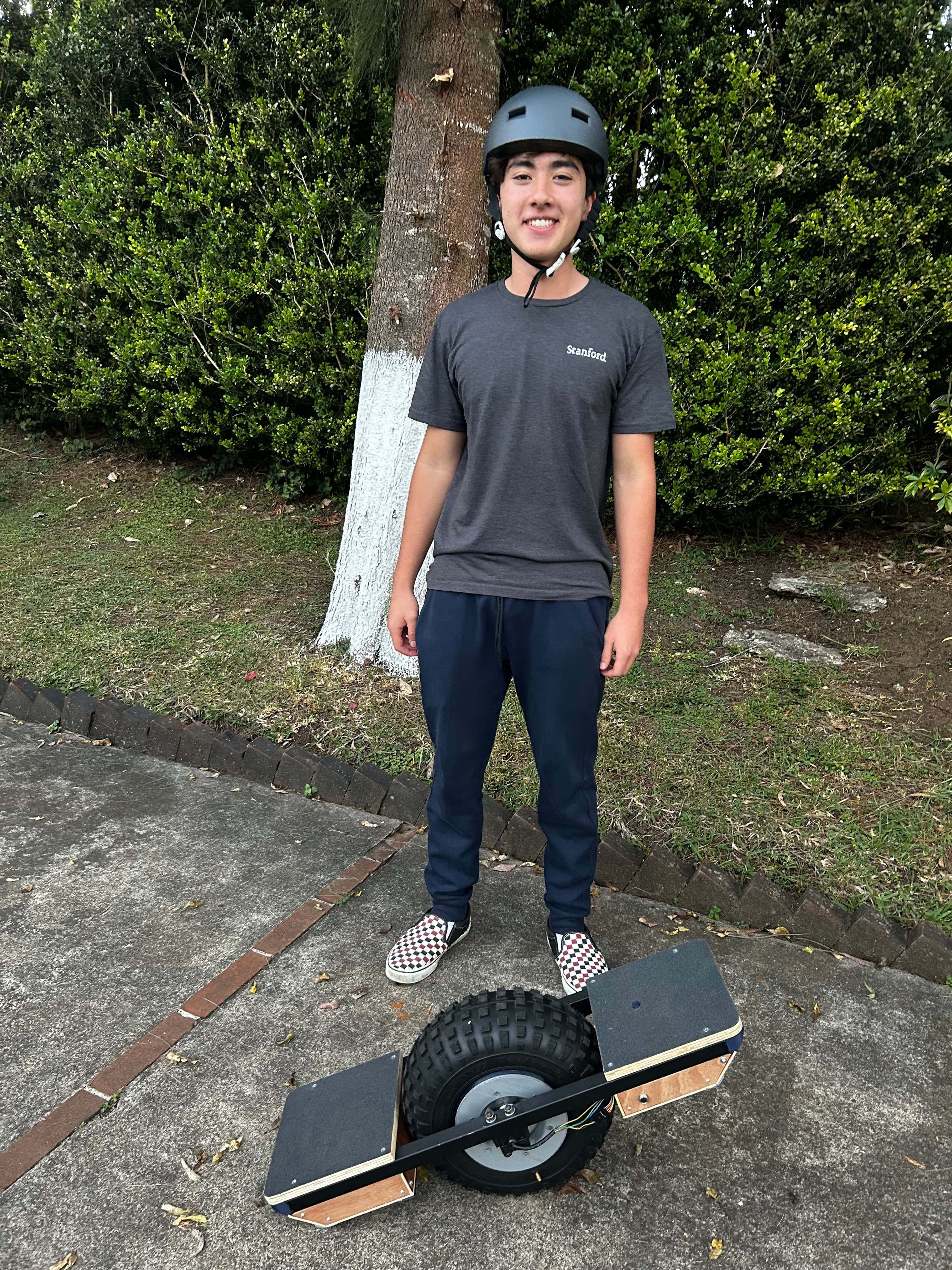 A homemade onewheel